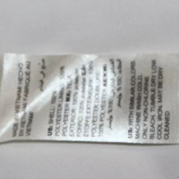 White House Black Market Sleeveless White/Pink Floral Blouse Women's Size 14 - Picture 7 of 12